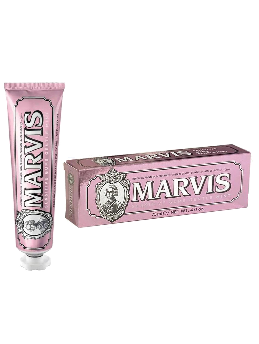 marvis-sensitive-gum-gentle-toothpaste-75ml خمیردندان Marvis Sensitive مخصوص دندانهای حساس با فرمول ضدحساسیت