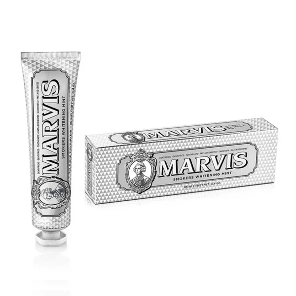 خمیردندان Marvis Smokers Whitening سفیدکننده مخصوص افراد سیگاری ۸۵ میلی‌لیتر