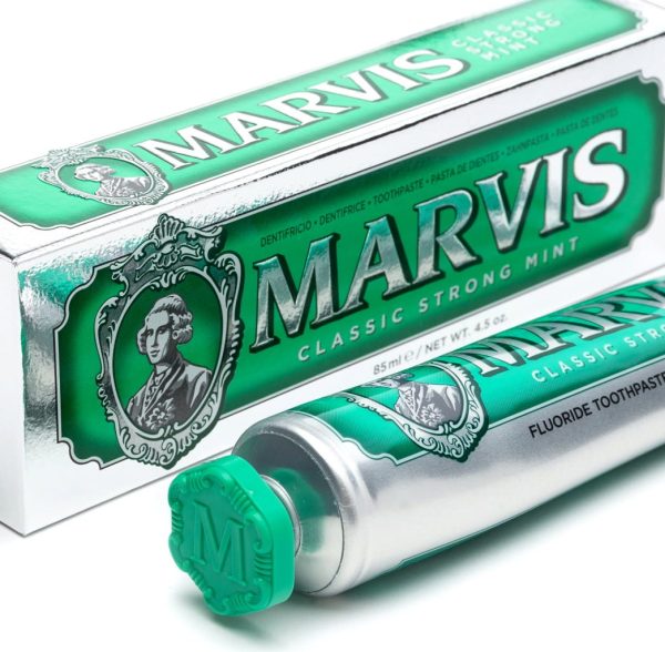خمیردندان Marvis Strong Mint با طعم نعناع قوی و ماندگار