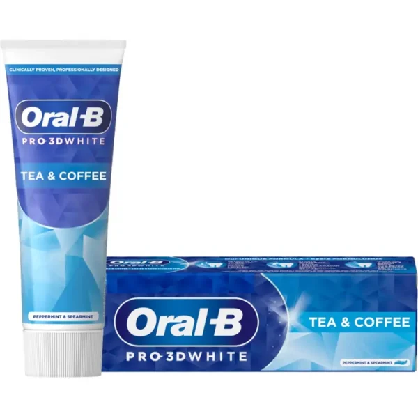 خمیردندان اورال بی Oral-B 3D White Luxe Perfection Coffee & Tea سفیدکننده تخصصی لکه چای و قهوه