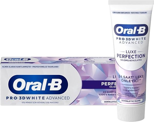 خمیردندان اورال بی Oral-B 3DWhite Luxe Perfection سفیدکننده دندان ساخت آلمان