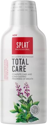 دهان‌شویه SPLAT Total Care با فرمولی بدون فلوراید، ۹۸٪ طبیعی و حاوی روغن میخک، بهداشت کامل دهان را فراهم کرده و با جلوگیری از تشکیل پلاک، تنفس را طراوت می‌بخشد. مناسب برای استفاده روزانه - Image 2