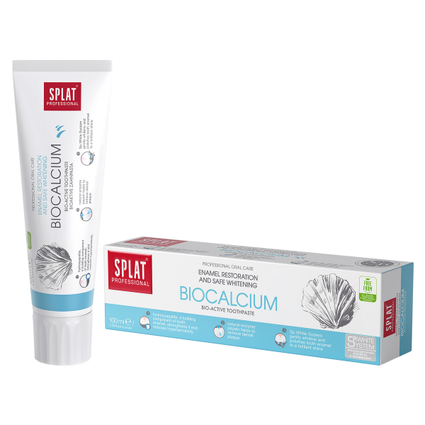 خمیردندان کلسیم اسپلت SPLAT Professional Biocalcium برای تقویت مینای دندان و کاهش حساسیت