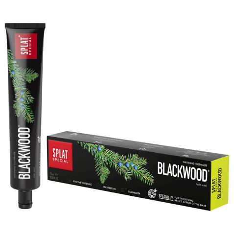 خمیردندان اسپلت بلک وود SPLAT Special Blackwood سفیدکننده زغالی بدون فلوراید