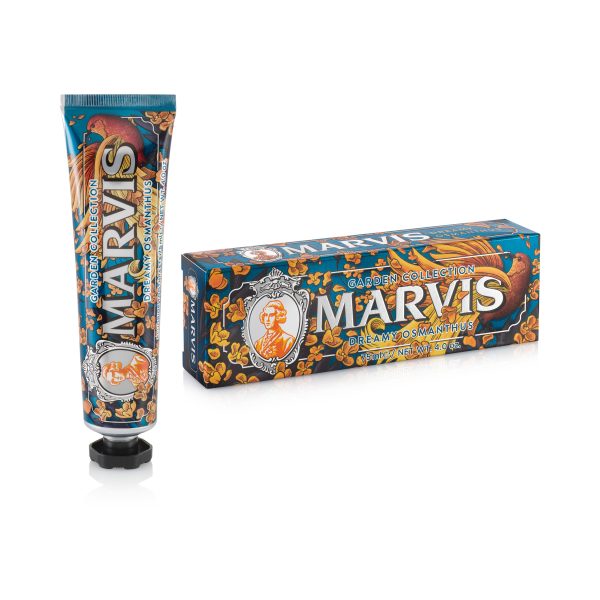 خمیردندان Marvis Dreamy Osmanthus با رایحه گل اوسمانتوس و نعناع