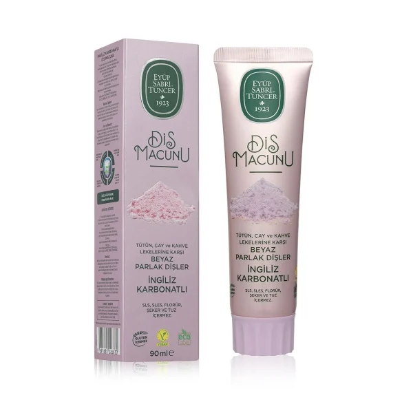 خمیر دندان جوش شیرین ایوب صبری English Baking Soda حجم 90 میلی‌لیتر مناسب حذف لکه‌های چای، قهوه و دخانیات