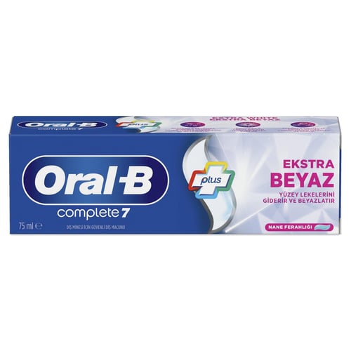 خمیردندان سفیدکننده اورال بی Oral-B Complete 7 Extra White 75 میلی‌لیتر